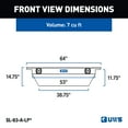 thumbnail image 2 of UWS Bright Aluminum 63" Secure Lock Angled Tool Box, Low Profile Heavy Packaging, 2 of 9