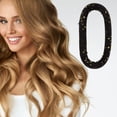 thumbnail image 2 of Unique Bargains 1pc Durable Star Hair Rollers for Women 11.42"x5.31" Black, 2 of 6