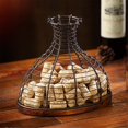thumbnail image 3 of Metal Wine Cork Holder Wine Stopper Display Vase Farmhouse Ornament Multipurpose Cage Practical Con, 3 of 5