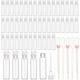 thumbnail image 1 of 150 mini frascos de perfume de vidrio vacíos de 1 ml para aceites esenciales, rellenables con tapa de plástico blanca y muestra de perfume., 1 of 9
