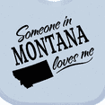 thumbnail image 4 of Inktastic Someone in Montana Loves Me Boys or Girls Baby Bib, 4 of 4