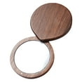 thumbnail image 2 of Espejo compacto Monedero Espejo Decoración duradera Fácil de usar Madera Rotación de 360 degree madera de Sunnimix Espejo de bolsillo, 2 of 7