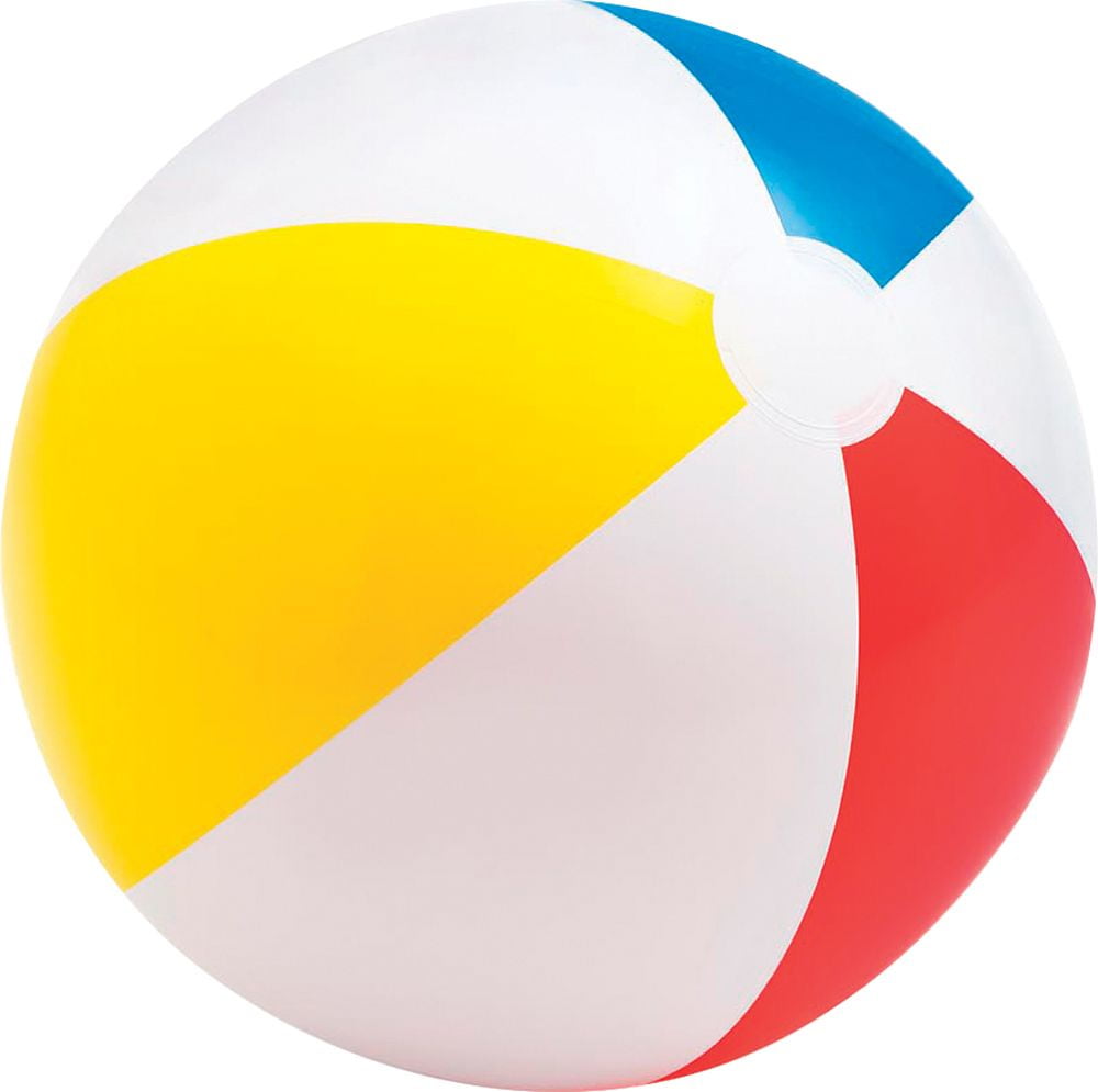 (2 pack) Intex 20" Glossy Panel Multicolor Inflatable Beach Ball Pool Toy Ages 3+