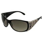 Global Vision Eyewear Tiara Western Sunglasses for Women Shiny Black Frame with Smoke Gradient Lenses