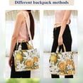 thumbnail image 4 of FORMRS Womens Corduroy Tote Bag Crossbody Shoulder Handbag with Pocket, Oranges Watercolor, 4 of 7