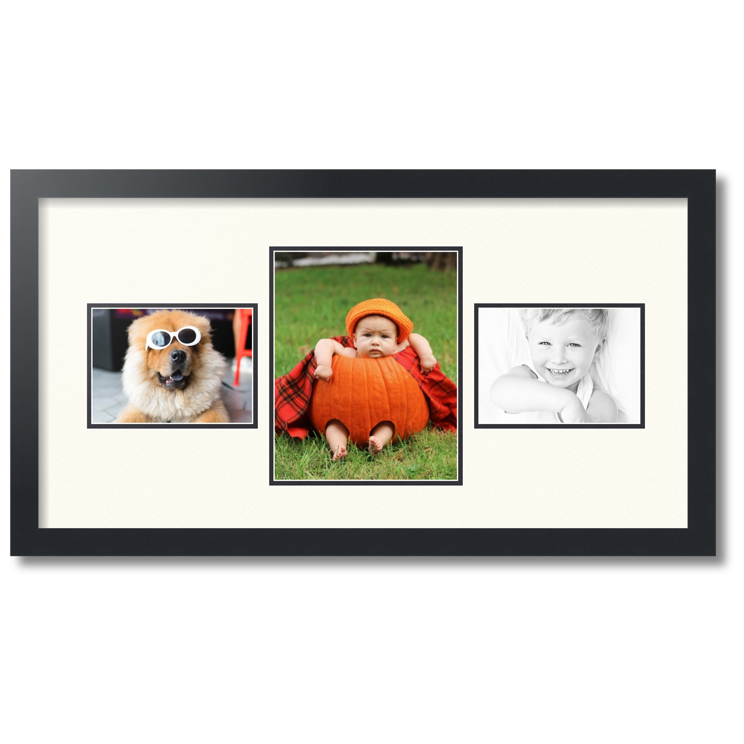 ArtToFrames Collage Photo Picture Frame with 1 8x10 and 2 5x7
