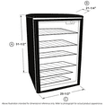Haier 150 Can Locking Beverage Center HEBF100BXS, Stainless Steel