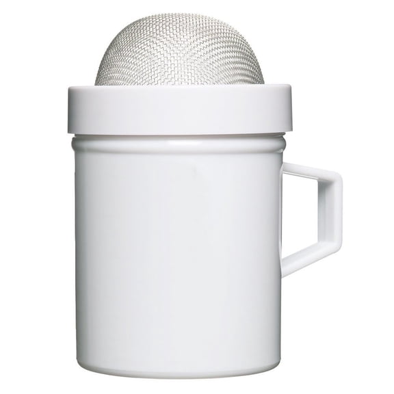 Norpro Multipurpose Sugar Flour Powdered Sugar Shaker Dust Sifter, 4.25", White