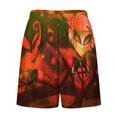 thumbnail image 4 of Alastor Hazbin Hotel Men's Pajama Pants Sleepwear Lounge Shorts Bottoms Summer Daily Cozy Soft Ice Silk Pajama Shorts Lightweight Home Beach Shorts, 4 of 8