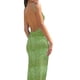 thumbnail image 3 of VISgogo Vestido de mujer, correa de espagueti, sin mangas, sin espalda, ajustado, estampado floral, vestidos largos VISgogo  moda, 3 of 5