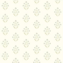 Chesapeake Kova Yellow Floral Crest Wallpaper, 20.5-in by 33-ft