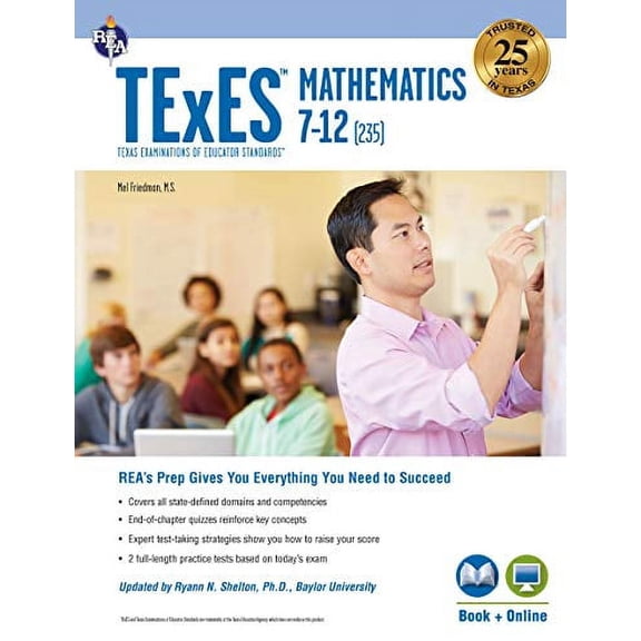 Pre-Owned TExES Mathematics 7-12 (235) Book   Online (Paperback) 0738612421 9780738612423