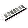 thumbnail image 1 of Grille d'Aération en Aluminium 80*150-400mm Argentée avec Ventilation, 1 of 4