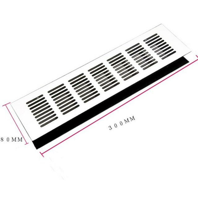 Grille d'Aération en Aluminium 80*150-400mm Argentée avec Ventilation