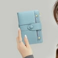 thumbnail image 3 of 1015-New Wallet: Women's Multi-function Slim Short Purse Easter、Mother Gifts, Passport Holder, Travel, Fashionable, Minimalist, Cheap（blue）, 3 of 8