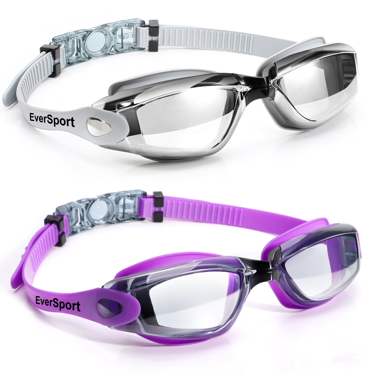 EverSport 2pack Swimming Goggles for Adult Comfortable Daily Swim