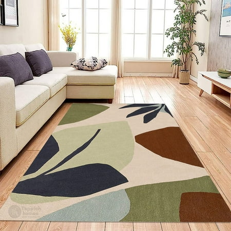 Tufted Area Rug 7X10 Geometric Carpet Handmade Rugs Hallway Bedroom Rectangle Carpet