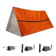 thumbnail image 4 of Saco de dormir de emergencia impermeable ultraligero térmico saco de dormir alargado PE película de aluminio manta de supervivencia para acampar al aire libre senderismo, 4 of 7