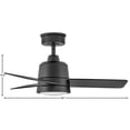 thumbnail image 3 of Hinkley Lighting - Chet - 3 Blade Ceiling Fan with Light Kit In Modern, 3 of 22