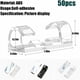 thumbnail image 2 of Laklulu - Paquete de 50 clips adhesivos para cables, soporte para cables, gestión de cables duradera para coche, oficina y hogar (blanco/0,68 mm)., 2 of 5