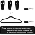 thumbnail image 2 of Pinzas de terciopelo Trgowaul para perchas finas, 40 unidades, color negro, 2 of 8
