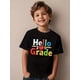 thumbnail image 3 of Girls & Boys School Theme Cotton Graphic Tees, Back To School Clothes Girls, Summer Shirts With "Hello 3rd Grade" Graphic, Gift For First Day of School, Round Neck Short Sleeve T-Shirt, 3 of 7