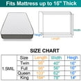 thumbnail image 2 of Mattress Moving Bags Waterproof Storage Covers, Durable LDPE Mattress Protector for Twin Full Queen King Size Mattresses, White, 2 of 6