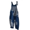 thumbnail image 2 of Coerni Girls Spaghetti Strap Harems Rompers Boho Floral Jumpsuits Summer Lightweight Beach Vacation Outfit for Kids 4-12 Years, 2 of 4