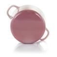 thumbnail image 3 of Crock-Pot Artisan 2 Piece 7 Quarts Enamled Cast Iron Dutch Oven in Blush Pink, 3 of 9