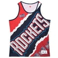 thumbnail image 2 of Men's Mitchell & Ness  Navy Houston Rockets Jumbotron 2.0 Sublimated Tank Top, 2 of 3