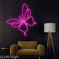 thumbnail image 4 of Glowneon Flying Butterfly Neon Sign, Butterfly Lovers Wall Led Decor, 4 of 5