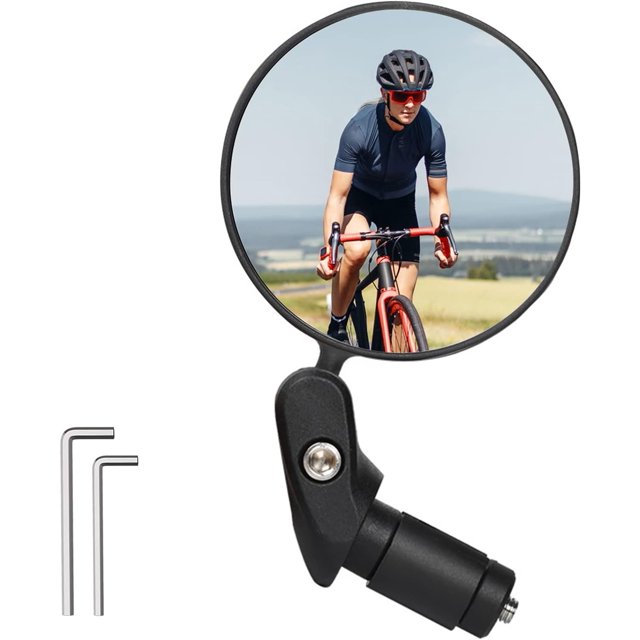 XINQIHANG Bike Mirror Bicycle Rear View Mirror Adjustable Bike Bar End Mirror HD Wide Angle Convex Lens