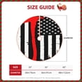 thumbnail image 2 of Fuzoiu Firefighters USA Flag Print Christmas Tree Skirt,Xmas Christmas Decorations,Xmas Tree Mat for Farmhouse Holiday New Years Home Party Decor Tree Rugs-36", 2 of 6