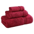 thumbnail image 2 of Superior Derry Solid Egyptian Cotton 3-piece Towel Set, Burgundy, 2 of 13