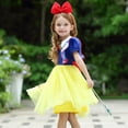 thumbnail image 2 of KAWELL Yellow Dress Princess Dress Up Halloween Masquerade Costume, 2 of 6