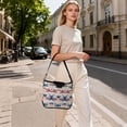 thumbnail image 6 of Iauyy Women's Handbag Removable Shoulder Satchel Bag-Polyester and PU leather ，Dragonfly, 6 of 7