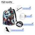 thumbnail image 3 of Goofa The Nightmare Before Christmas Pattern Durable Canvas Daypack - High-Quality Vintage Backpack, Compact & Versatile for Travel and Everyday Use-Small, 3 of 5