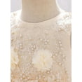thumbnail image 6 of Suealasg Little Girls Ball Gown Princess Dress 6M 1T 2T 3T 4T 5T Kids Girls Sleeveless Crew Neck Flower Beaded A-line Dress Child Girls Evening Formal Party Dress, 6 of 6