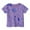 Purple, variant on Toddler Clothes For Girls Cartoon Girls Short Sleeve Tops Casual Toddler Summer Outfit 2-3 Years Girl Outfits Cute&nbsp;Girl&nbsp;Clothing