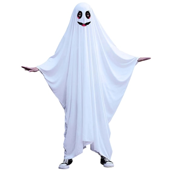 Bainana Halloween Onesie Romper Ghost Outfits For Kids Soft Long Sleeve Hooded Robe Boys And Girls Theme Party Clothes