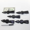 thumbnail image 3 of 5 Obsidian Ornamental Tomahawk Heads #8125  Ax Axe Hatchet, 3 of 4