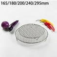 thumbnail image 4 of Round Cooling Baking Rack 201 Stainless Steel Wire Oven Grill Sheet, 4 of 5