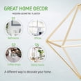 thumbnail image 3 of 12 Pcs Air Plant Holder Mini Metal Tabletop Decor Modern Geometric Planter Tillandsia Display Stand Himmeli Decor, 3 of 6