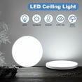 thumbnail image 2 of Waterproof Ceiling Light, 12W 6500K Cool White For Outdoor Porches, 3200LM Luminosity, Saves Up To 85% On Electricity, High Color Rendering Over 80, Long Durability Over 30000, 2 of 5