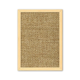 thumbnail image 1 of Tawny arpillera tejer patrón de ropa fresca de ilustración Cuadro de madera decorativa marco de casa A4, 1 of 3