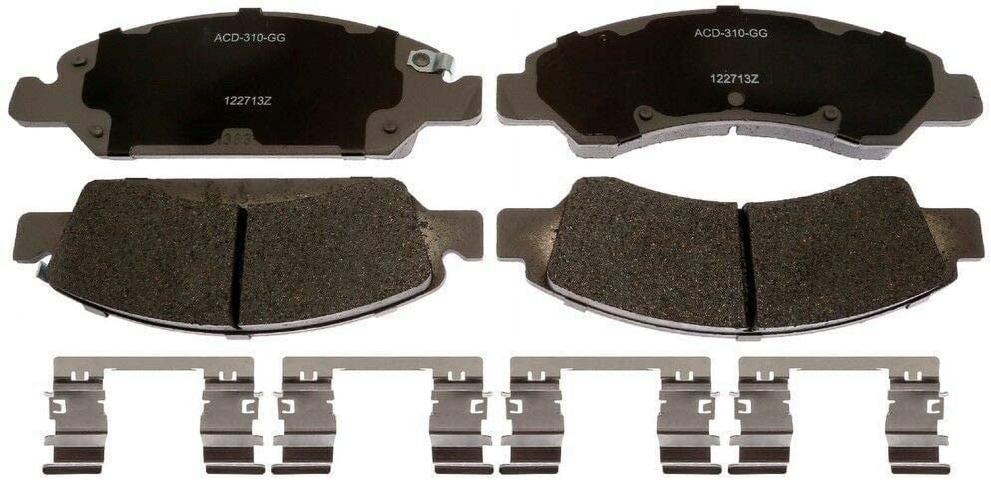 ACDelco Silver 14D1367CH Ceramic Front Disc Brake Pad Set with