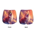 thumbnail image 3 of Daiia Sunset Cloud Corgi Pattern Women's 2 in 1 Running Shorts - Lightweight Athletic Workout Gym Yoga Shorts Liner with Phone Pockets-Medium, 3 of 7