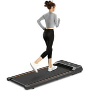 XGeek 2.5HP Walking Pad Under Desk Treadmill, Portable Treadmill with LED Display and Remote Control for Home and Office