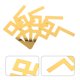 thumbnail image 1 of KAKOWELY 4Ud Stickers De Pared Autoadhesivos De Acrílico Dorado Para Gabinetes Y Esquinas, 1 of 8
