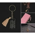 thumbnail image 4 of Inkdotpot Key Chain For Godmother Engraved Acrylic Key Holder Housewarming Gift, 4 of 5